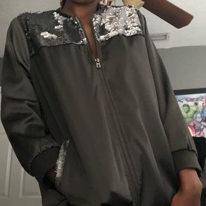 Satin bomber Jacket